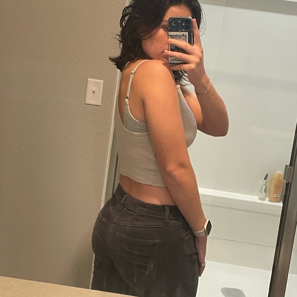 LC Lauren Conrad Pants - vintage low rise grey corduroy pants from "lc lauren conrad"!! 🤍🖤